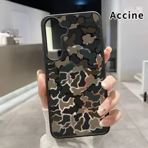 Magnetic  Case Compatible with Galaxy S24 Plus S25 S23 FE S22 Ultra S22+ Camouflage Harmony Acrylic Transparent All Coverage support wireless charging Cell Phone Cover Gift for Boy