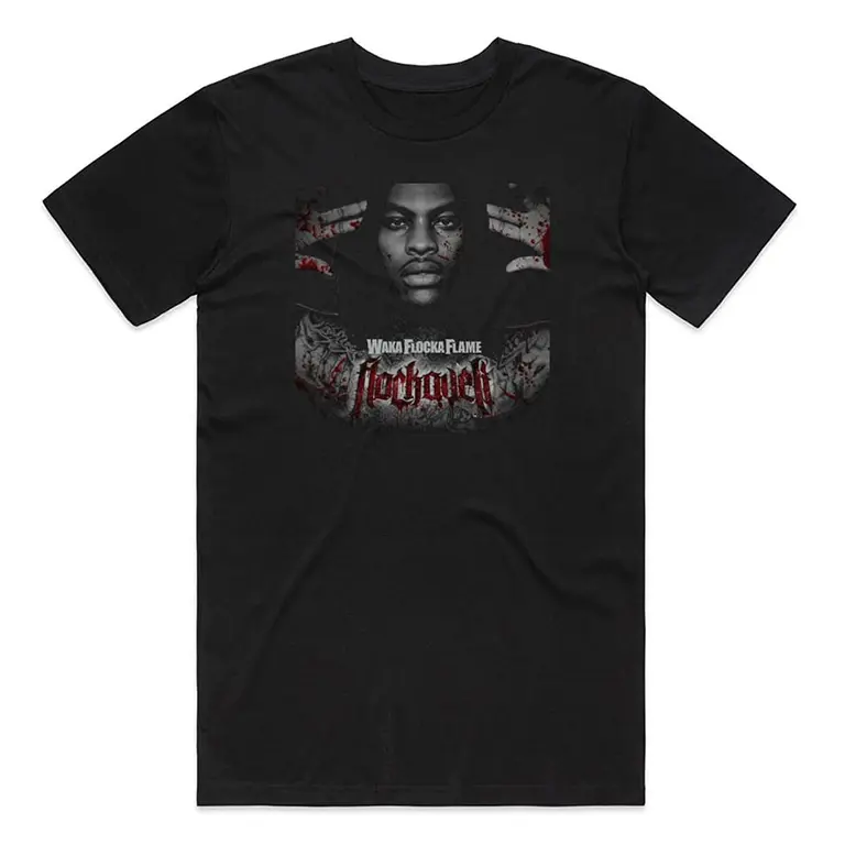 Waka Flocka Flame Flockaveli Album Cover T-Shirt Black