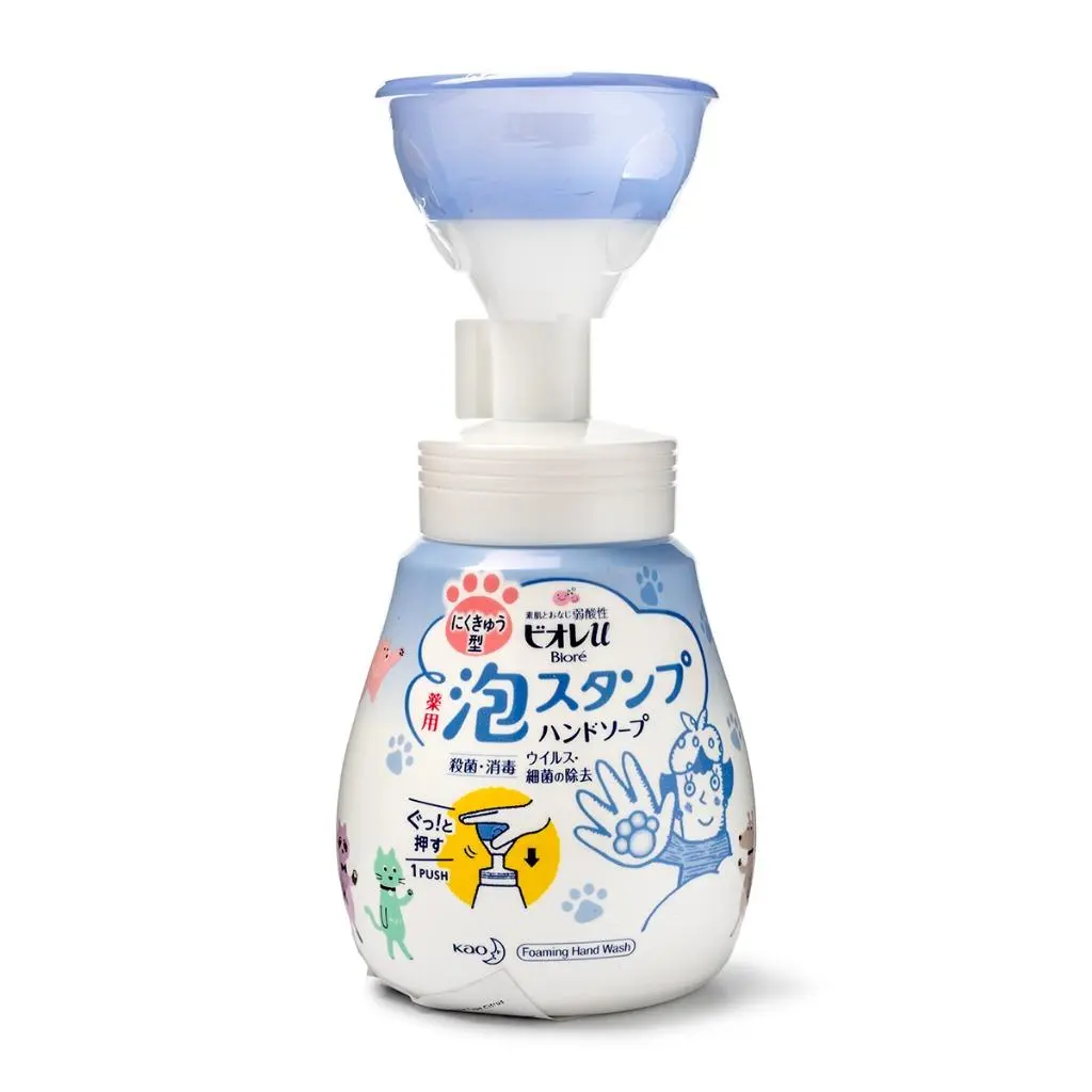 KAO Biore U Flower Stamp Foam Hand Soap, Refreshing Citrus Scent for Children, Fun Daily Use, Refill Bottle, 250ml, Aroma, Fruity, Refreshing Fruity, Cleansing, Cute And Fun, Daily Care, Super Cute And Fun