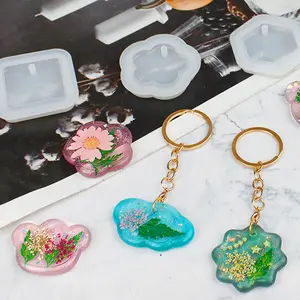 16 Pcs Geometric Resin Charm Molds with Holes - Jewelry Making UV Resin Molds for Necklace, Keychain, and Creative Gifts, Perfect for Mother's Day and Various Occasions - Home Improvement.