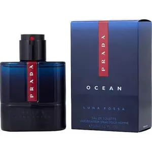 PRADA Luna Rossa Ocean Men's Eau de Toilette (EDT) - Non-Toxic, Packaged Men's Fragrance, 1.6oz/1.7oz, New in Box, Non-Toxic Men's Fragrance