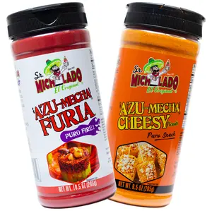 Azu-Mecha COMBO - Furia & Cheesy - Snack Seasoning - Sr. Michelado - Bottle Flavor Spice powder