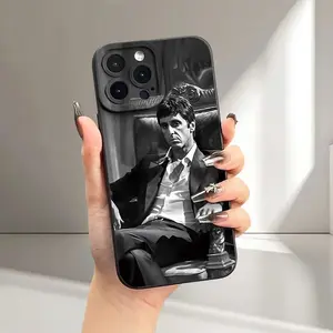 Creative Phone Case with Scarred Face Design, Shockproof Full Protection for iPhone 17/16/11/12/13/14/15/16/17 Pro Max/plus/air, Shockproof Phone Cover