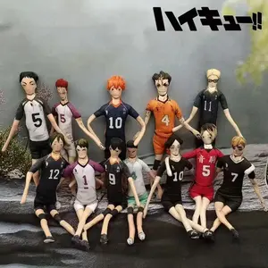 Anime Haikyuu Hinata Shoyo Kozume Kenma Cosplay Keychain Plush Cotton Doll Slender Twistable Shape Room Decoration Unisex Gifts