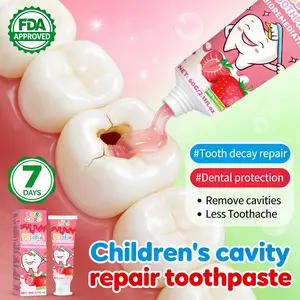 ZKRICARO Kids Toothpaste for Cavity Repair 60g Dual Anti-Cavity System FDA Certified Strengthens Enamel Removes Plaque Freshens Breath Oral Health