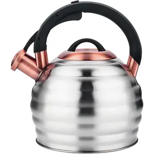 Kettle for Stove Top Whistling Teapot, 3.2Q  Pot Stainless Steel Teakettle with Heat Proof  Handle