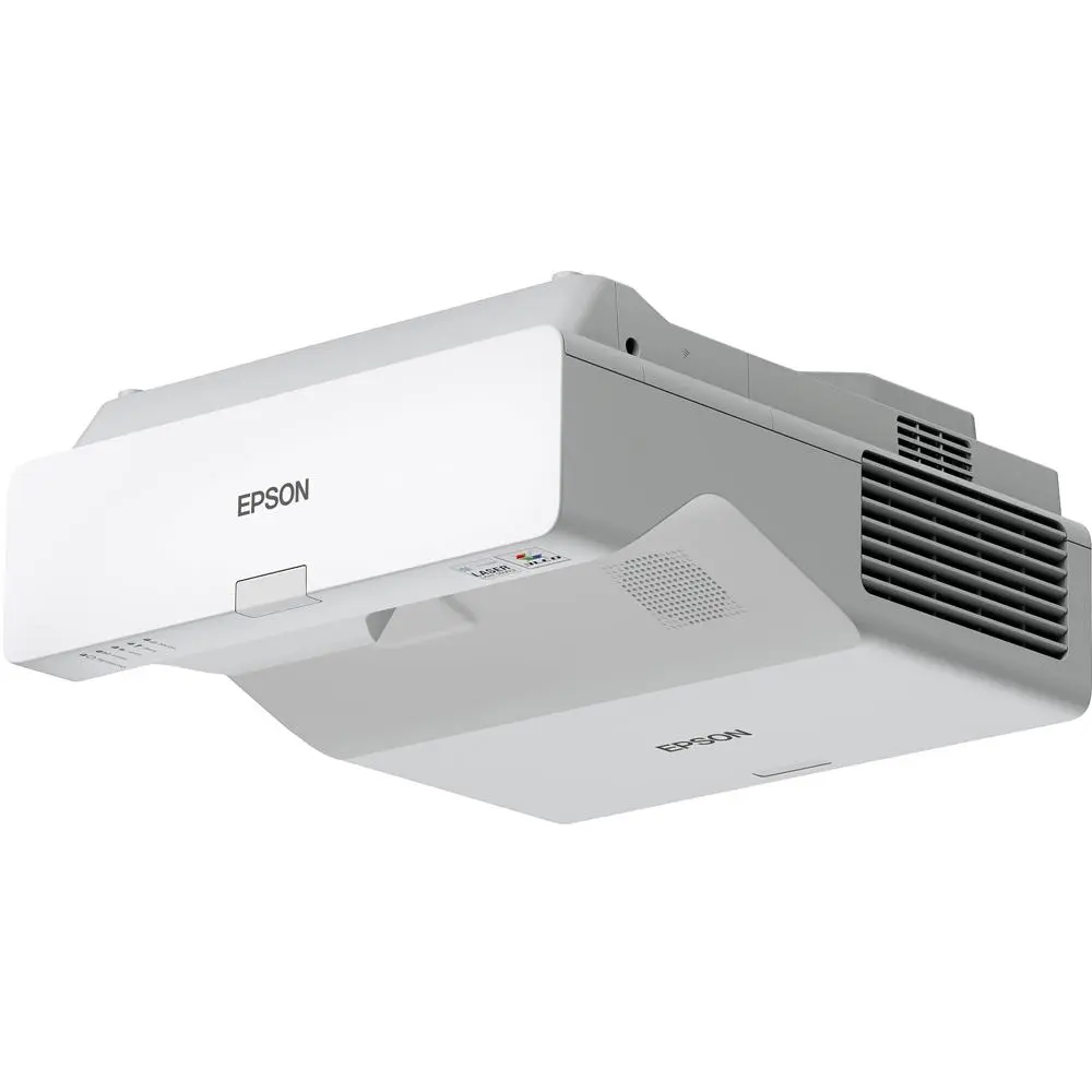 Epson PowerLite 760W Wireless 16:10 WXGA 3LCD Ultra Short Throw Lamp-Free Laser Projector - White, 150 Inches Display for Classroom Use, Ultra Short Throw Projector