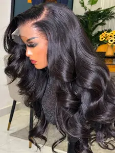 Natural Wavy Wig, 26 Inches 180% Density, Heat Resistant Synthetic Fiber, Daily Wear, Glueless Pre-Attached, 13x4x1 Lace Front