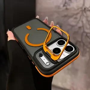Cellphone Casing, Military Grade Drop Protection Accessories for iPhone 17 Pro Max, 16, 15, 14, 13, 12, 11 Pro Max Handheld Devices, Slim Anti-Yellowing Colorful Anti-Slip Edge, Wireless Charging Compatible, Lens Stand