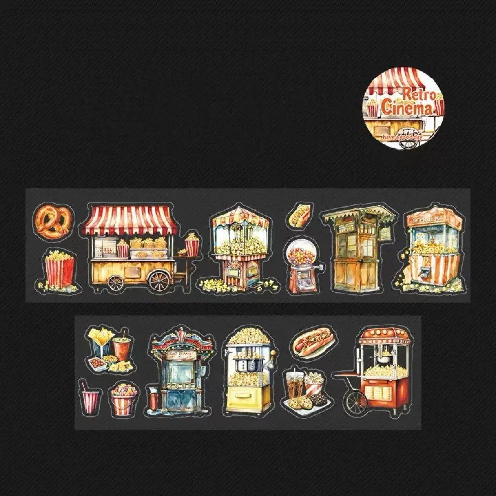 sticker tape- Popcorn 