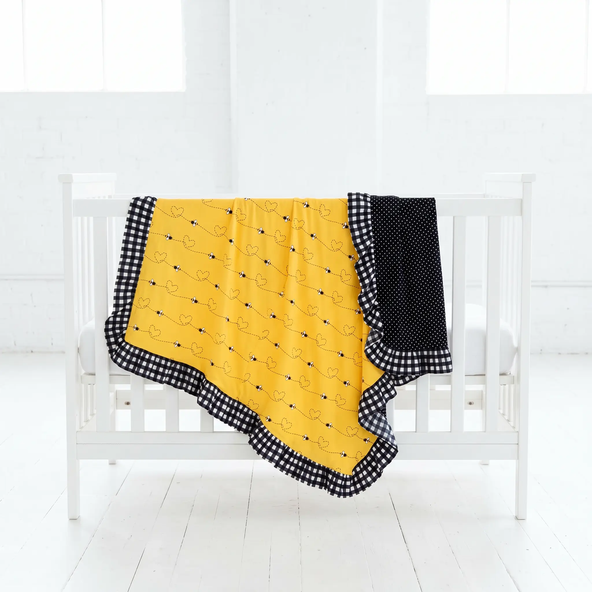 Bumble And Kind Ruffle Reversible Blanket