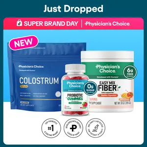 Physician's Choice Just Dropped Bundle: Gut & Immune Support with Colostrum, Probiotic Gummies & Easy Mix Fiber