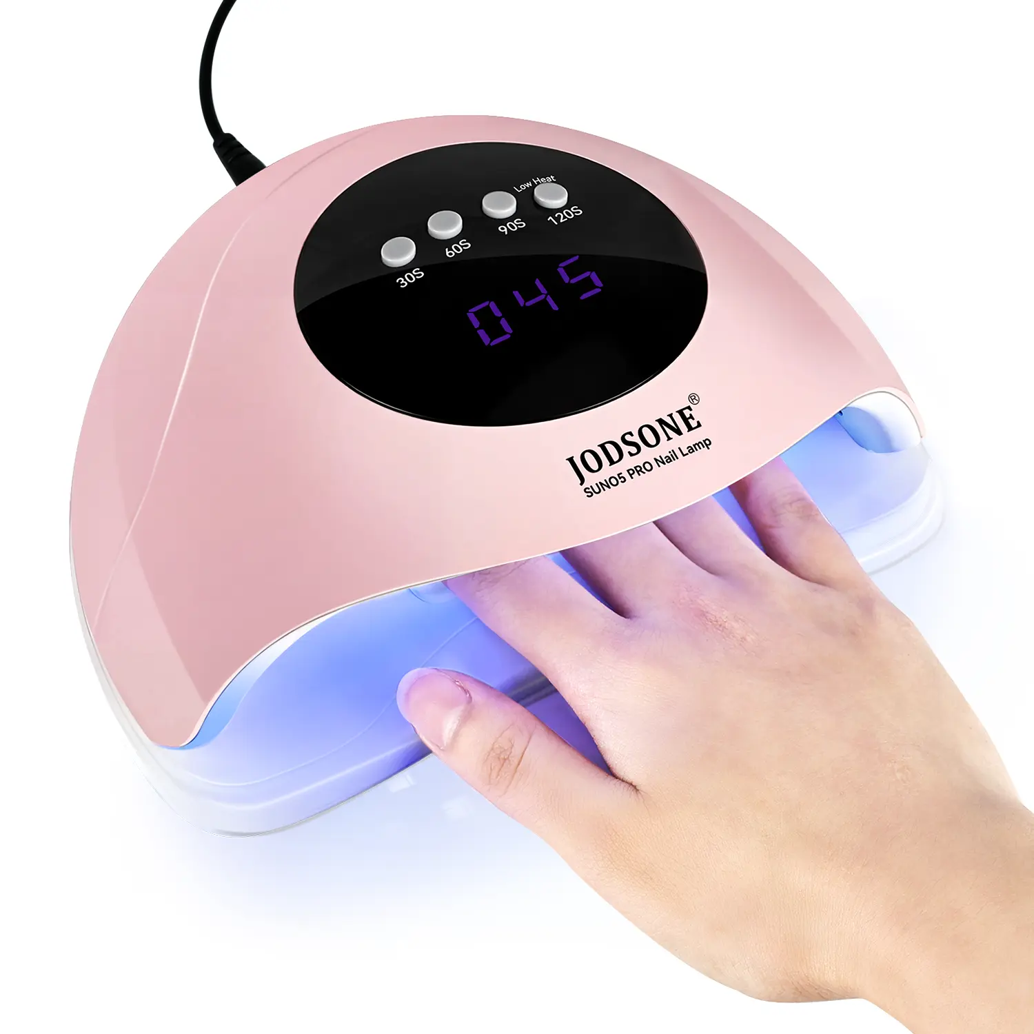 JODSONE Quick U V LED Nail Lamp with 4 Timer Settings Auto Sensor Nail Dryer Pink