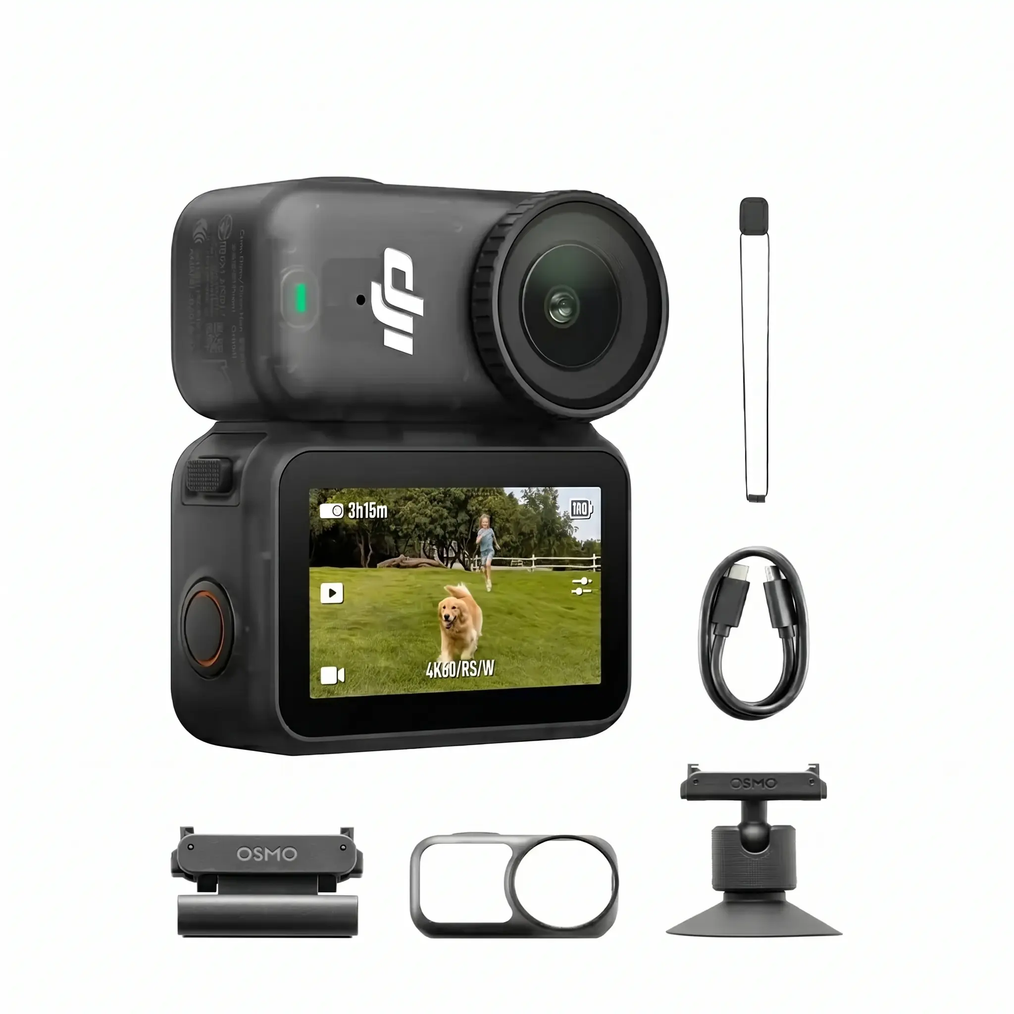 [Pre-Owned Options] DJI Osmo Nano Standard Combo (64GB/128GB) - Small 4K/60fps Vlogging Camera with a 1/1.3″ Sensor, 143° Wide FOV Video, 200-Min Recording, Swift Content Transfer, Magnetic POV Cam 4K for Sports, Vlog