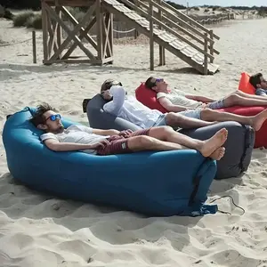 Inflatable Sofa, 1 Count Foldable Soft & Fast Inflation Sofa for Camping & Lounging, Portable Inflatable Bed for Outdoor Camping, Camping & Hiking Equipment, Folding Couch