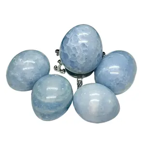 1 stunning blue crystal egg, unique blue crystal egg home decoration, crystal collectible gift, random style, perfect for birthday or Easter gifts, perfect for friends and family