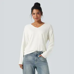 Halara V-neck Long Sleeve Casual Top
