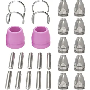 AG-60 Plasma Cutter Torch Consumables, .040'' SG-55 AG-60 WSD-60 Plasma Cutter Accessories for ARCCAPTAIN CUT55/CUT55PRO, 24 Pcs