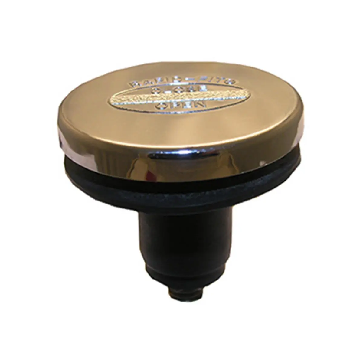 Larsen Supply 03-4823 Chrome-Plated Metal Rapid Fit Tip Toe Tub Drain Stopper, 0.38x1.75 in. for Sailing Water Sports, Toe Stopper