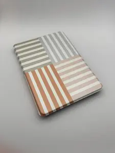 Neutral Stripes Kindle Case with Front and Back Magnet and Hand Strap