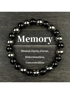 Best-selling bracelet memory bracelet, Energy Bracelet, obsidian hematite beaded bracelet, lucky bracelet for good fortune