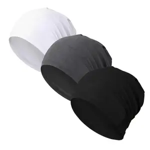 Unisex Lightweight Breathable Polyester Blend Beanie - Casual 1-Size-Fits-All Stretchy, Relaxed-Look Headwear Ideal for Daily Wear & Sports