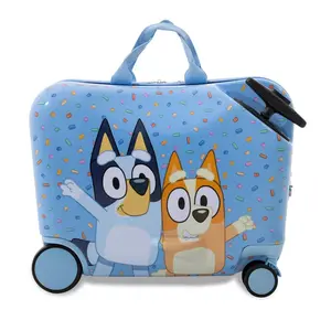 Disney Kids' Bluey Hardside Ride-On Spinner Suitcase - Blue Disney Kids' Bluey Hardside Ride-On Spinner Suitcase - Blue