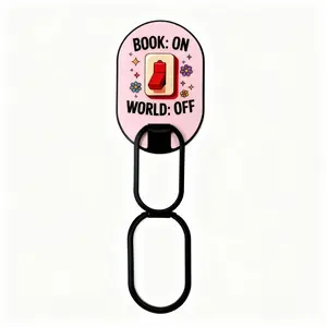 Cute MagSafe Bookish Grip & Kindle Stand — Aesthetic Foldable E-Reader Holder & Phone Grip, Multi-Angle, Portable, and Hands-Free Reading (MagSafe Compatible)