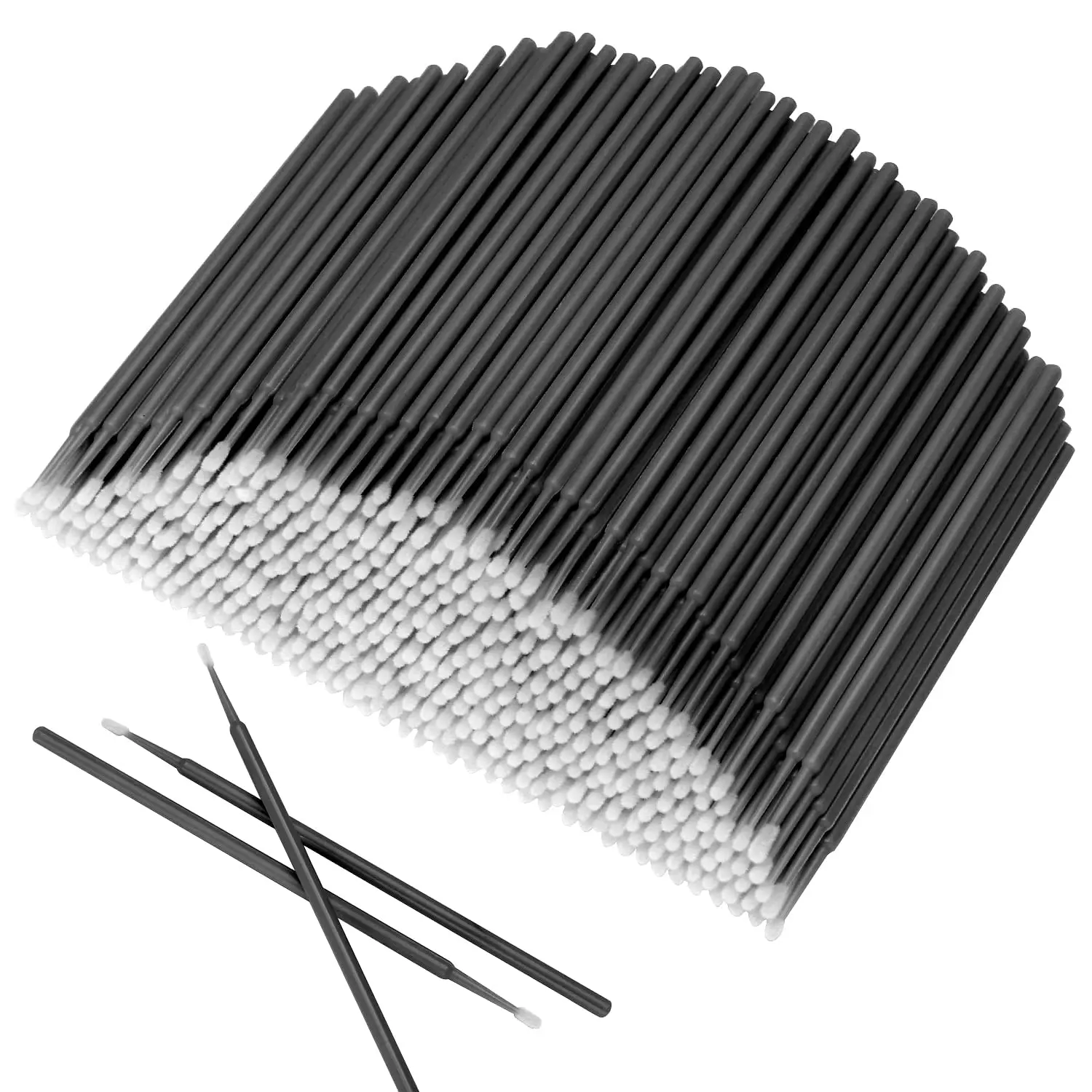 Akstore 600 PCS Disposable Micro Applicators Brush Eyelash Extension Individual Applicators Mascara Brush