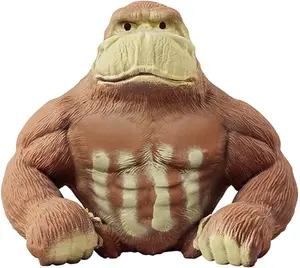 Squishy Monkey Toy, Stretch Gorilla Toy, Decompress and Stretch Stress Relief Toys, Cute as Animal Toys, Stretchy Gorilla Action Figure for Kids Child Boys Girls
