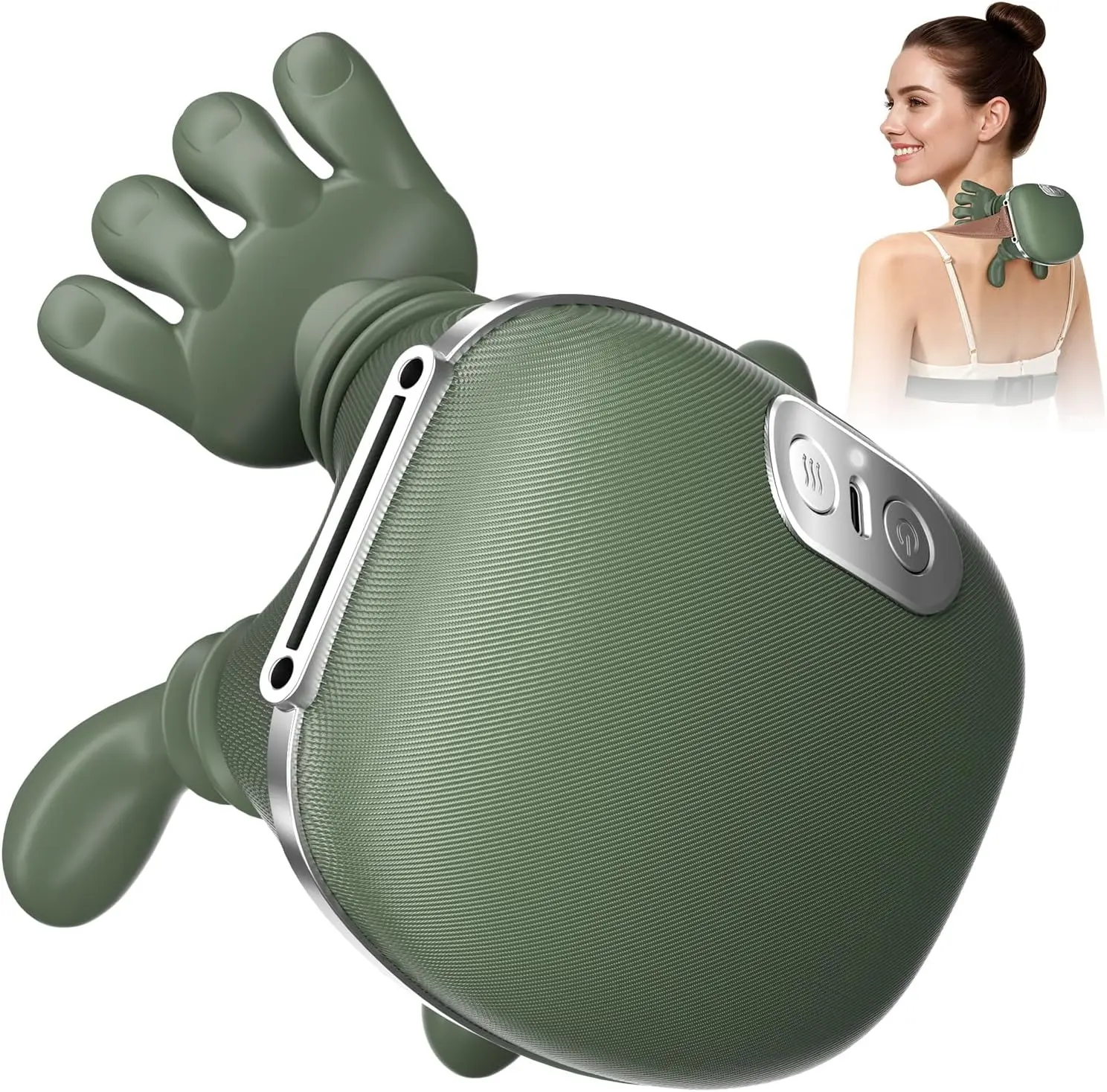 2026 Upgraded Version Shoulder Massager Electric Cervical Massager Wireless Portable 3D Kneading Massage for Pain Relief deep Tissue，Leg Neck & Back Massager & Lightweight Gift SummerFinds muscle Adjustable Relaxing Daily masajeador portatíl