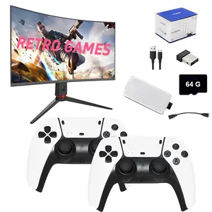 2025 New M15 Retro Game Stick,  HDMI Output & Wireless Controller Plug and Play Video Game Console with  Many Games,HD 64G Plug and Play Video Games for TV,Arcade Game Console