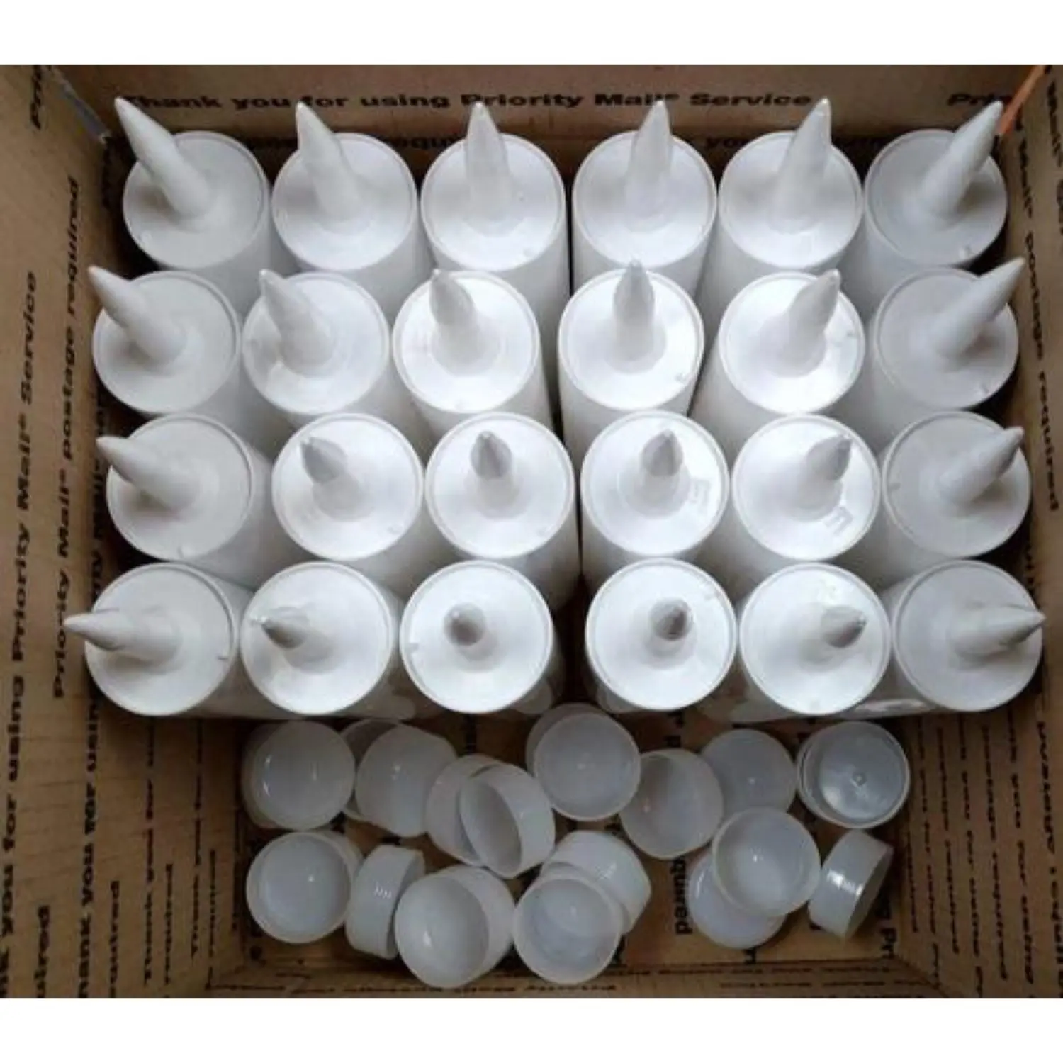 Empty Caulk Tube - FILLABLE CAULKING Cartridge - 24 Pack