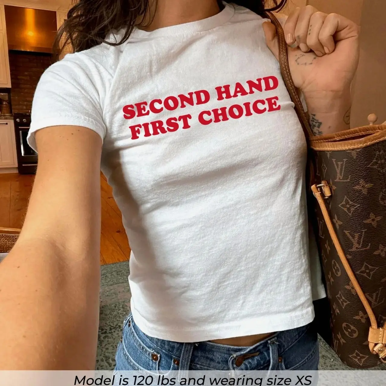 Second Hand First Choice Baby Tee, Womens Thrifting Shirt, Thrifting Lover Graphic Tee, Thrifting Shirt, Womens Baby Tee, Thrifting Gift