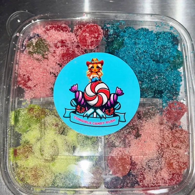 Cowgirls Candy Rush Extreme Sour/Sweet Fruit Blast Snack Tray Cowgirls Candy Rush Extreme Sour/Sweet Fruit Blast Snack Tray