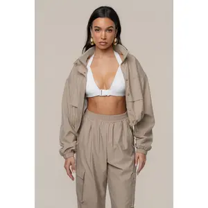 Ivory Belted Motion Halter Top