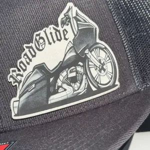 Road Glide Custom Patch Hat - Adjustable Snap-Back Style - Classic 112 to Flat Bill Flex Fit - Available in Multiple Colors & Designs - Unisex Baseball Cap