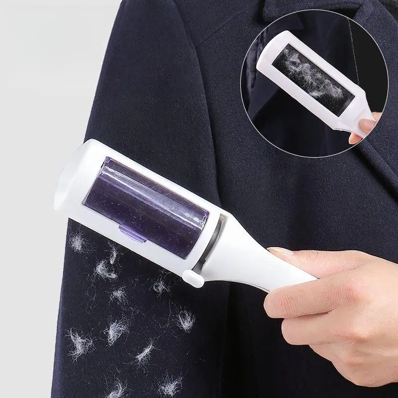 1PC Electrostatic Lint Brush – Reusable Pet Hair Remover for Clothes & Furniture, No Sticky Sheets Needed, Easy Clean Tool