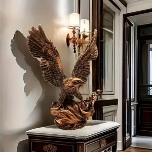 1pc Modern Resin Eagle Decoration, Home/Living Room/Study Sculpture Decoration, The Best Gift for Room Decoration, Nordic Modern Eagle Home Sculpture Resin Decoration, Add Elegance to Your Home. Ornaments Statue Figurine