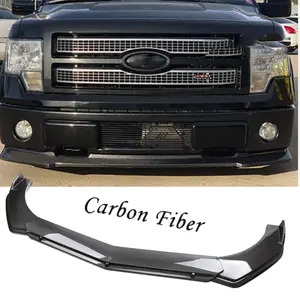 Carbon Fiber Car Front Bumper Lip Splitter Spoiler Kits For Ford F-150 Lariat XL