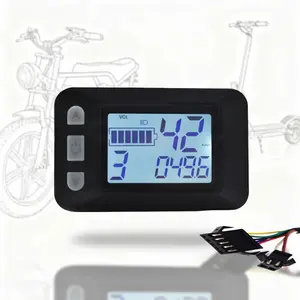 Sm 7pin Waterproof Interface P9 LCD Display Readout, Compatible with 18v-60v Voltage Range, Clear Screen, Shockproof, for Electric Bikes & Scooters, Electronic Device