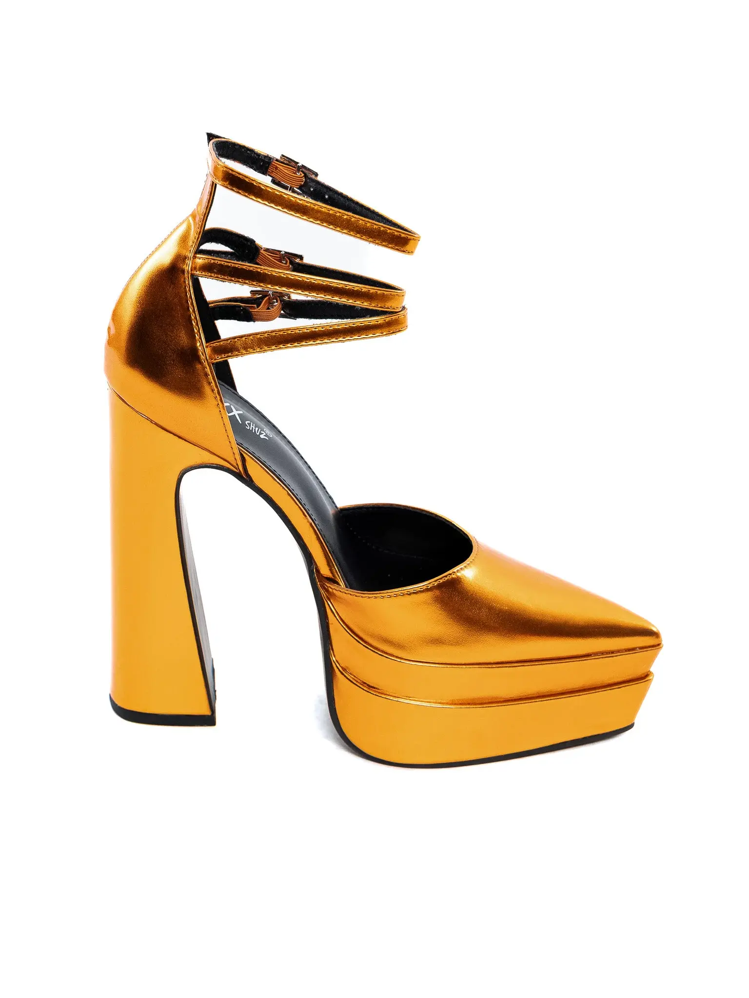Orange Blossom Metallic Platform Heel NO RESTOCK!