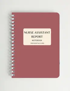 Nurse Assistant Notebook for Easy Patient Information - CNA Report Notebook