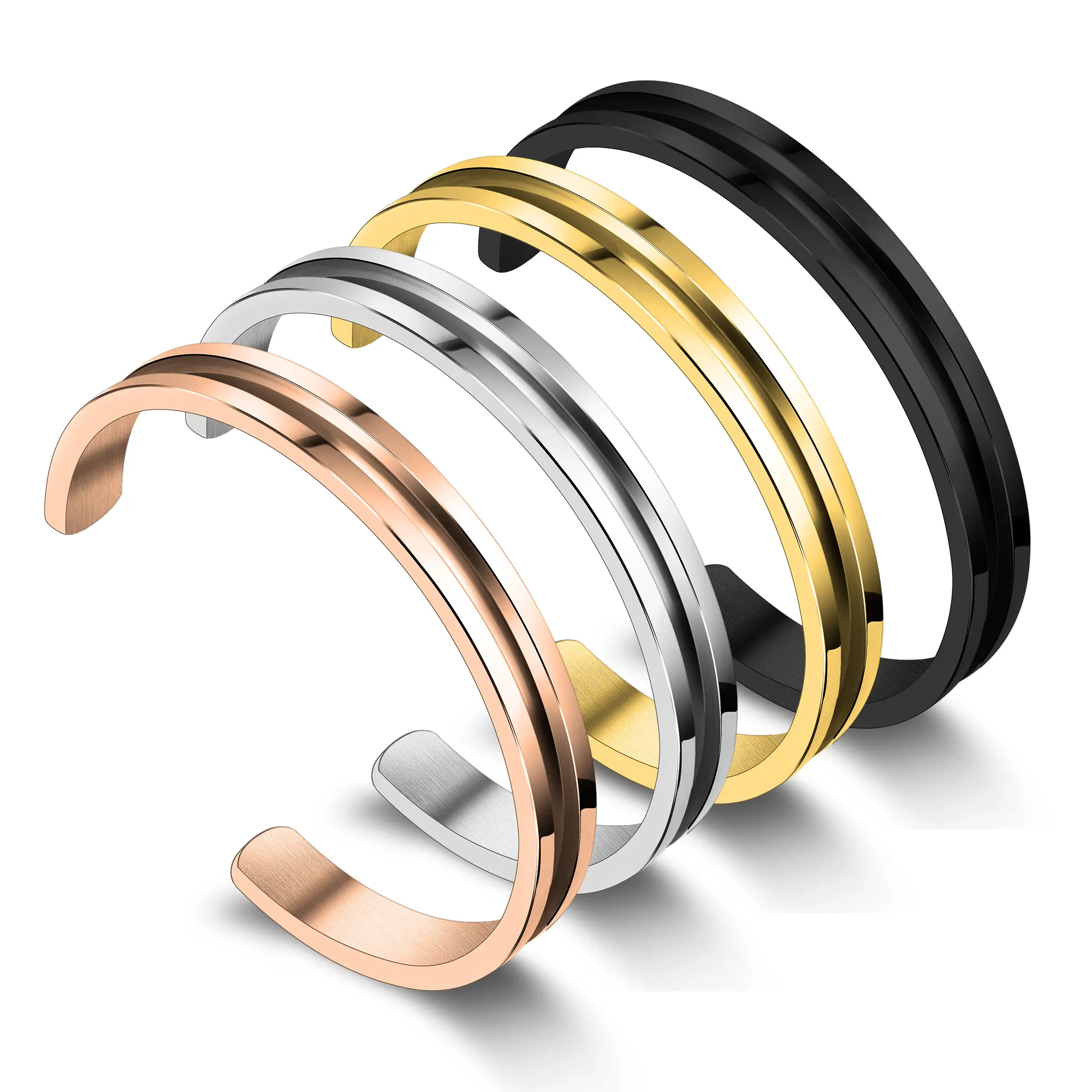 Zuo Bao Hair Tie Bracelet High Polished Cuff Bangle Bracelet for Women