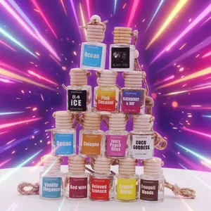 Car Air Fresheners Hanging Scent Oil Diffuser,8ML Frangrance Friut Juciy Perfume Last Long Time  For Car & Live Gifts