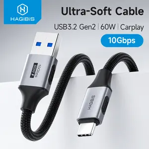 Hagibis USB C To USB A Cable Type C Fast Charging Cable High-Speed Data Transfer Cable Compatible With iPhone 17 16 Pro iPad Pixel Samsung