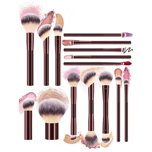 15pcs Makeup Tools Set - 3pcs Dual-Ended Multifunctional Makeup Brushes, High-Quality Synthetic Fibers, Concealer & Eyeshadow Brushes for Smooth Blending, Suitable for All Skin Types