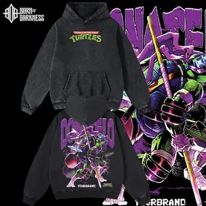 BOD - Donatello Teenage Mutant Ninja Turtles Vintage Unisex Oversize TMNT Washed Cotton T-shirt Hoodie, Graphic Tee,Turtle Lover, Turtle Merch Fan, Outfits Men, Boys Merch Top
