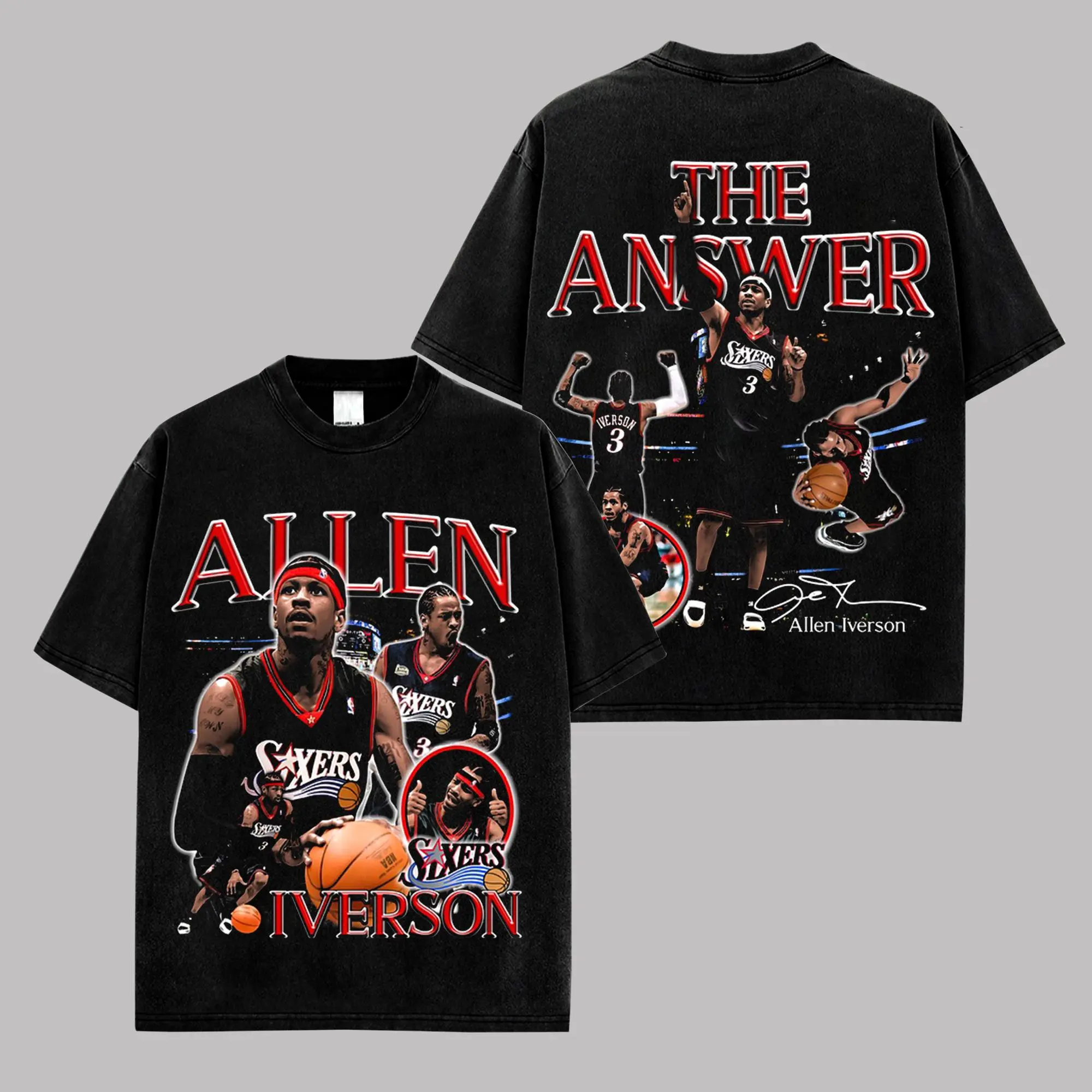 [ 🎉 Sale Up To 50%] The Answer 3 Vintage Basketball Graphic Tee, Retro Philly Legend Shirt, Crossover Guard Streetwear T-Shirt, Oversized Sports Fan Tee, Classic Game Day Cotton Shirt