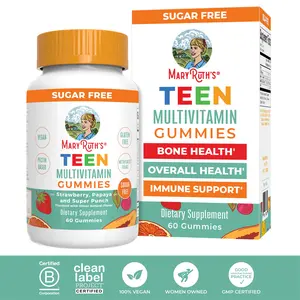 MaryRuth's Teen Multivitamin Gummies - Sugar Free - 1 Month Supply - Immunity - Bone Health - Vegan - Gluten Free